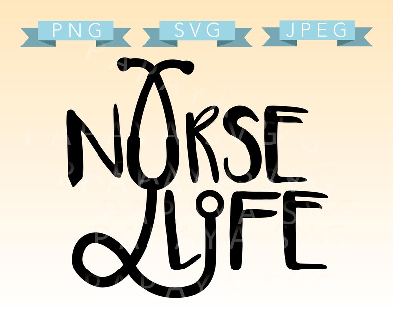 rn Cricut cna medical PNG SVG job Sihouette Cameo Nurse Life Stethoscope Cut File Vector doctor JPEG