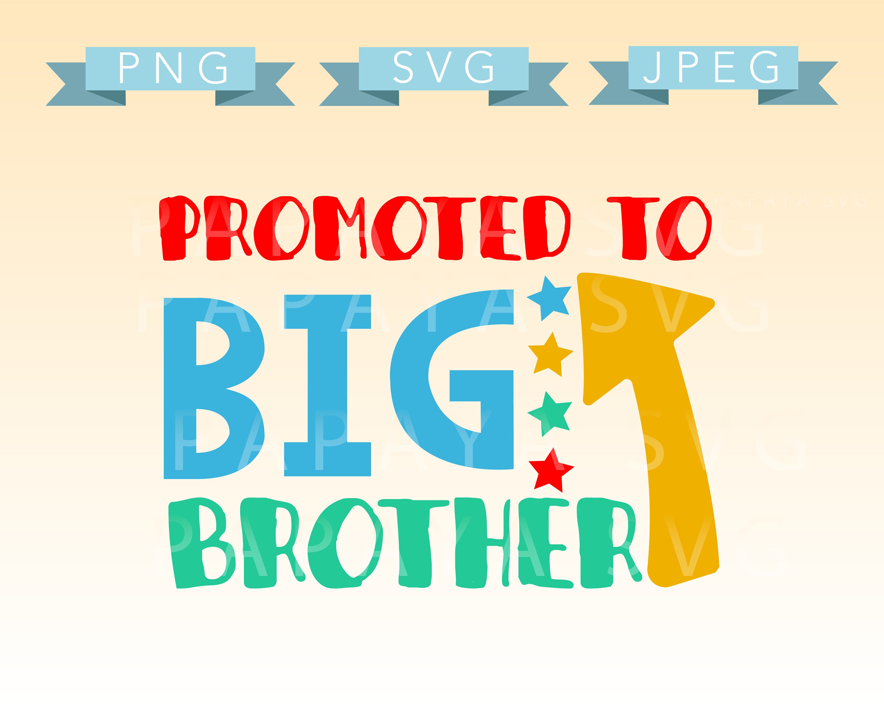 Download Clip Art Art Collectibles Sihouette Cameo Promoted To Big Brother Cut File Gender Reveal Cricut Baby Pregnant Newborn Vector Png Sibling Brother Jpeg Svg