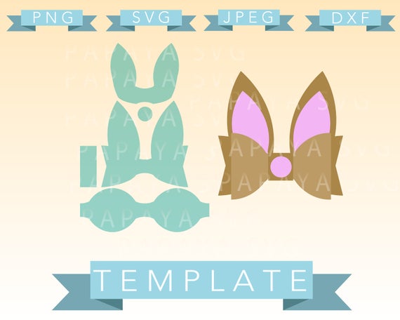 Download Diy Easter Bow Template Cut File SVG PNG JPEG dxf | Etsy