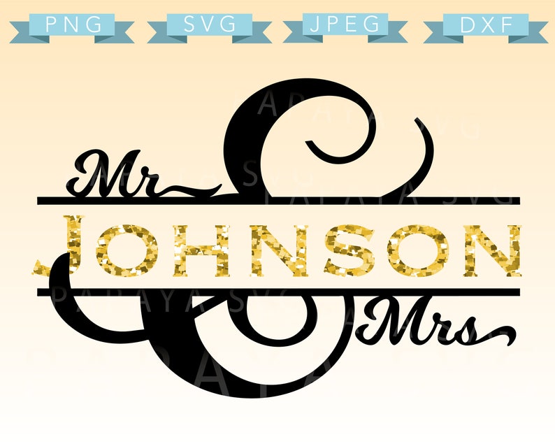 Download Bride And Groom Svg Split Monogram Sihouette Cameo Jpeg Png Split Wedding Ampersand Cut File Dxf Cricut Wedding Sign Mr And Mrs Clip Art Art Collectibles Colonialgolfhart Com