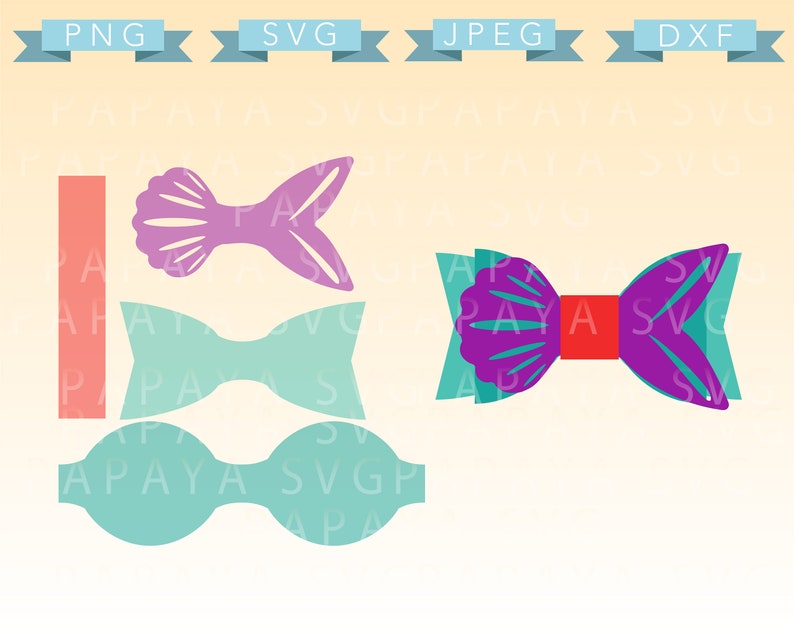 Free Free 284 Mermaid Tail Bow Svg SVG PNG EPS DXF File