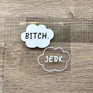 Supernatural Sam and Dean Winchester “Bitch. Jerk.” - Vinyl Decal