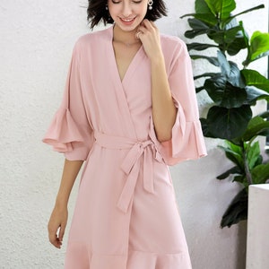 Ruffle Bridesmaid Robes, Ruffle Robe, Bridal Robe, Bridesmaid Gift ...