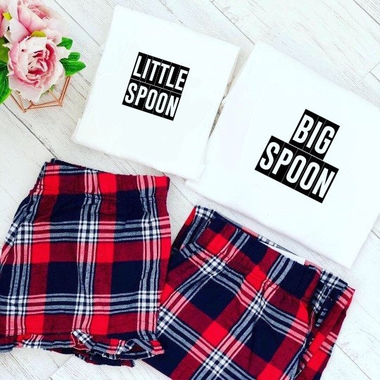 Big spoon little online spoon couples pajamas