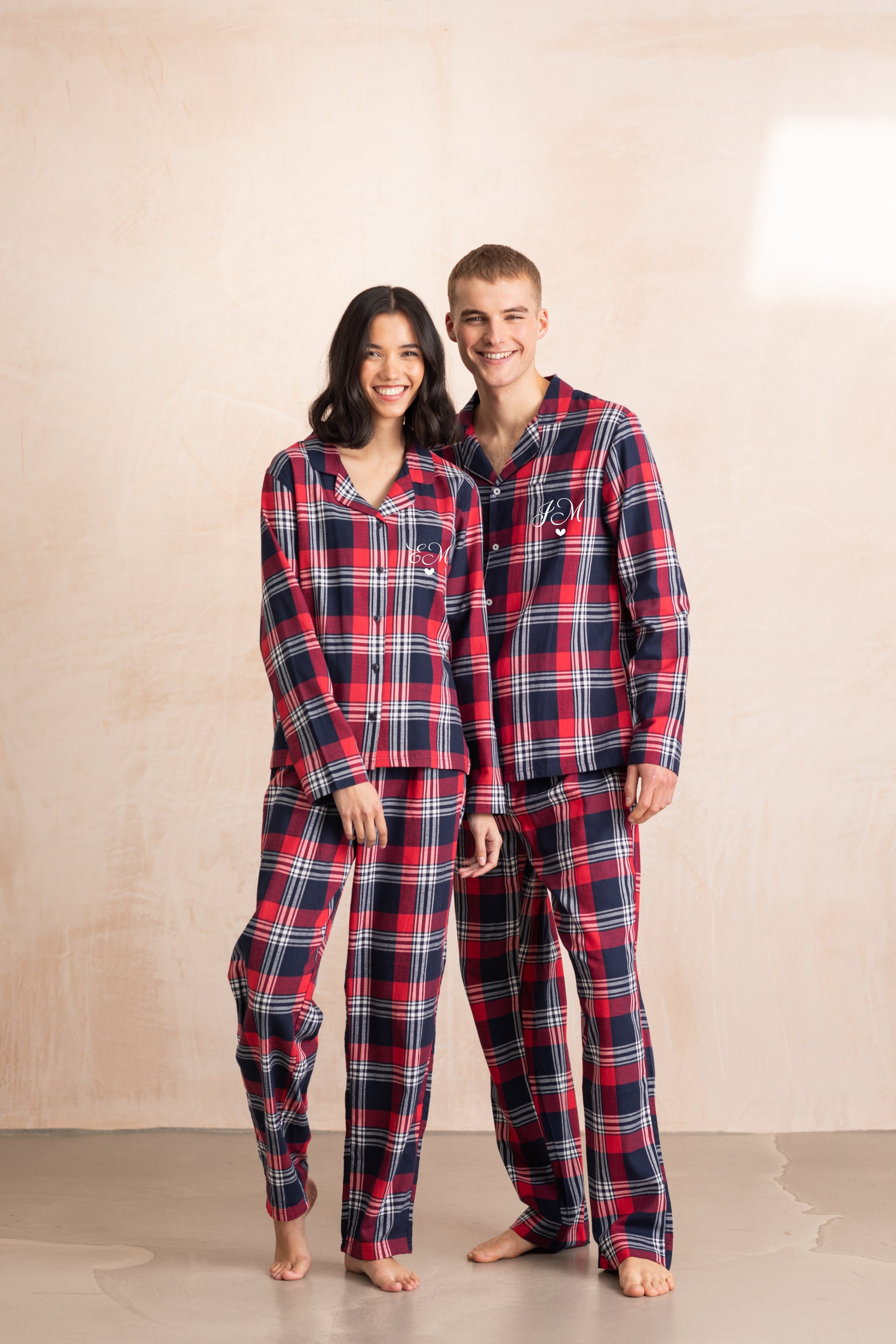 Ensemble pyjama en flanelle chaude pour femmes mignon tissu de sommeil doux  auto