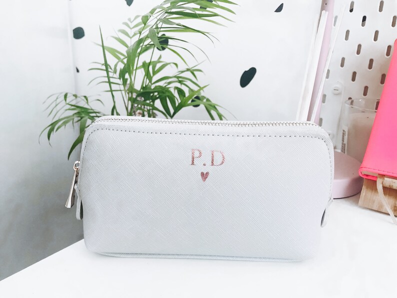 Initials bag leather look bag monogram bag personalised Etsy