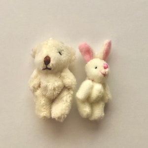 Bear and bunny mini plush