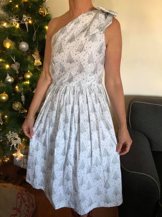 one shoulder christmas dress Australian Tree Xmas Photography Prop