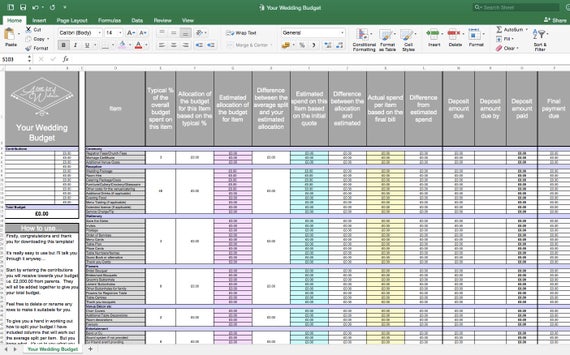 Wedding Budget Planning Template from i.etsystatic.com