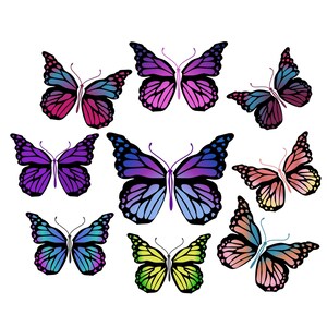 butterfly clipart, butterfly illustrations, PNG graphics, Butterfly png, Colorful Butterfly Clipart, Butterfly Design