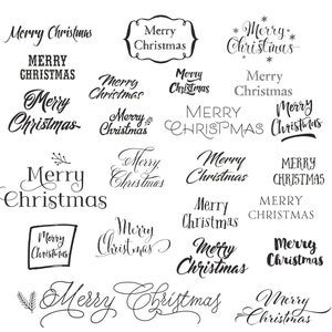 Frohe Weihnachten Wort, digitale Weihnachten PNG, schwarze Farbe Wörter, Weihnachtsclipart, frohe Weihnachten Wortlaut, frohe Weihnachten Clipart