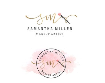 logotipo de maquillaje, diseño de logotipo, logotipo de belleza, logotipo de maquillaje artístico, logotipo de cosméticos, diseño de maquillaje, marca de agua, logotipo de boutique, logotipo de maquillaje de belleza