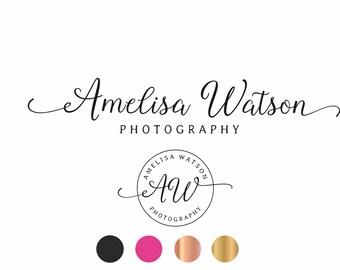 Text Logo, Text Logo design, Calligraphy logo, Photography logo, Gold logo, Logo design, Signature Logo, Photographers Logo, Script logo