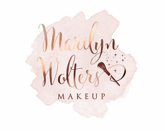 Diseño de logotipo de pincel, diseño de logotipo de maquillaje, logotipo de belleza personalizado, logotipo femenino, logotipo de empresa, diseño de cosméticos para su negocio