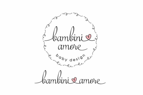 Logo Bebe Logo Enfants Logo Feminin Logo Boutique Logo De Etsy
