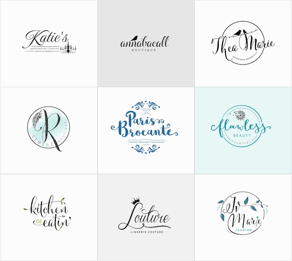Custom Logo Design Logo Graphic Design Photography Logo Etsy
