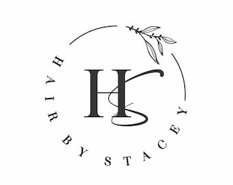 Logotipo de estilista, diseño de logotipo inicial escrito a mano, diseño de fotógrafo, logotipo elegante, logotipo de guión, logotipo de hoja, logotipo moderno