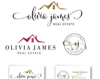 Design del logo immobiliare, logo dell'agente immobiliare, logo e biglietto da visita, logo della chiave della casa, logo del broker, logo della casa, design del logo, design iniziale