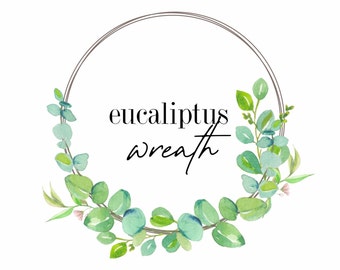 Eucalyptus clipart, Watercolor eucalyptus, Clipart wreath, Wreath Clipart, Clipart Leaf Clipart Digital download, PNG clipart eucalyptus