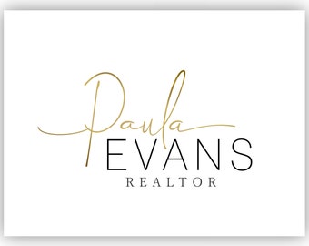 Gold Logo Design, Modern logo, Premade logo design, Real estate logo, Realtor logo, Photography logo design, Business logo, Signature logo