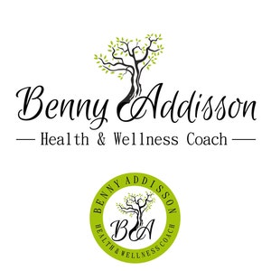 Tree Premade Logo Design, Premade Logo, Wellness logo design, Logo mock up, Coach logo design, Watermark, Green logo, Health Logo design,