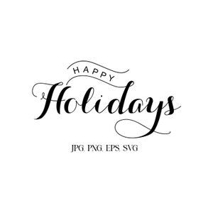 Script de Boas Festas, Word art, Clipart, Download digital de texto sobreposto, download instantâneo, Arquivos PNG SVG