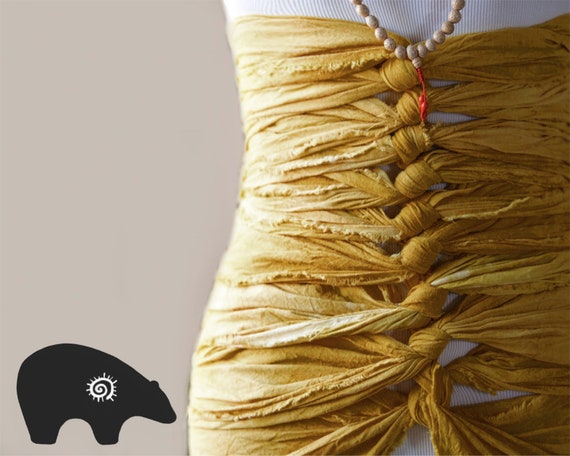 Goldenrod Bengkung Belly Binding 17 yards x 9
