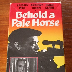 Behold A Pale Horse--Gregory Peck, Anthony Quinn, Omar Sharif--Fred Zinnemann, Director--1964--VHS--Free Shipping