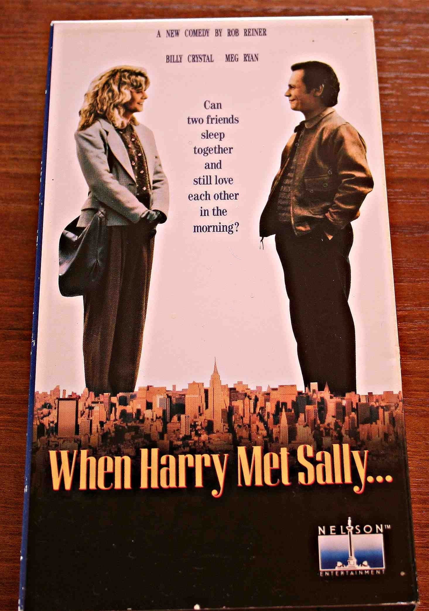 When Harry Met Sally--Meg Ryan, Billy Crystal, Carrie Fisher, Bruno  Kirby--Rob Reiner, Director--1989--VHS--Free Shipping