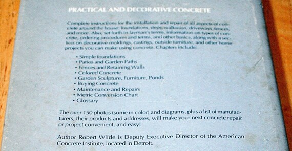 Practical Decorative Concrete By Robert Wildestructures Etsy