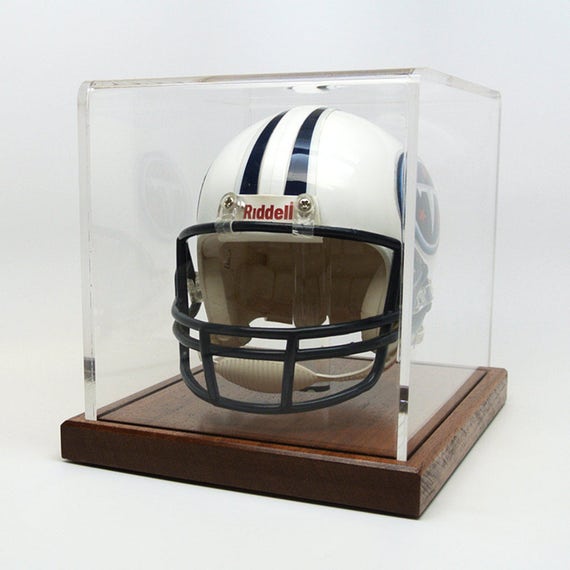 Mini Helmet Display Case Handcrafted with Mahogany or Red Oak Etsy