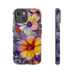 Étui de téléphone floral esthétique pour iPhone, Samsung Galaxy, Google Pixel