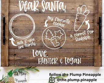 Download Dear Santa Tray Svg Etsy PSD Mockup Templates
