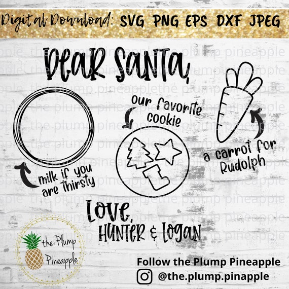 Download Santa Tray Svg Christmas Tray Svg Santa Cookie Tray Svg Dear Etsy Yellowimages Mockups