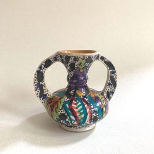 Vintage Vase For Home Decor Collectible Vintage Spanish Pottery Collectors Pottery Vase Unique Flower Vase Decorative Flower Vase Gift