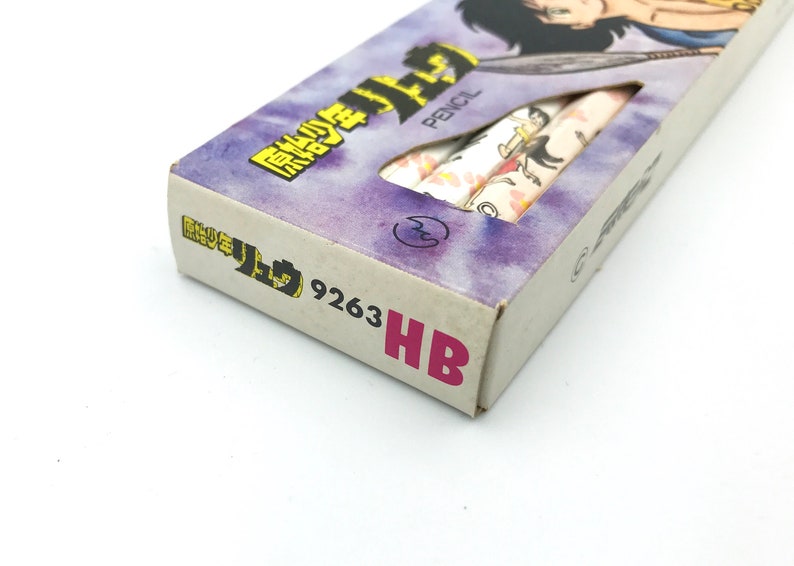 Rare vintage Japanese manga pencils TWIN set Chikyu 9262 /& 9263 Japan stationery vintage pencils pencils in a box of 12 HB pencils