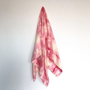Red shibori • Organic cotton bamboo muslin baby swaddle blanket