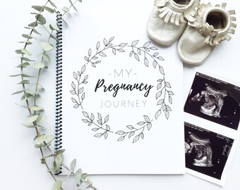 Pregnancy Journal | Pregnancy Diary, Baby Book, Baby Album, Simple Modern Baby Book