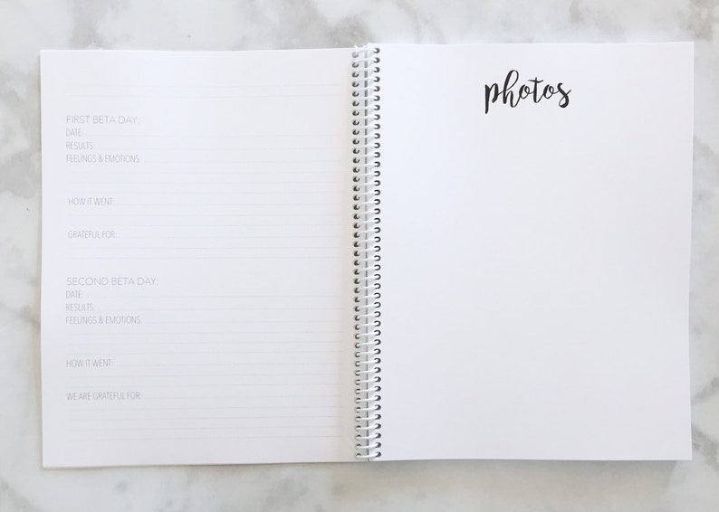 IVF Baby Book Baby Book Ivf Journal Ifv Keepsake Ivf Etsy