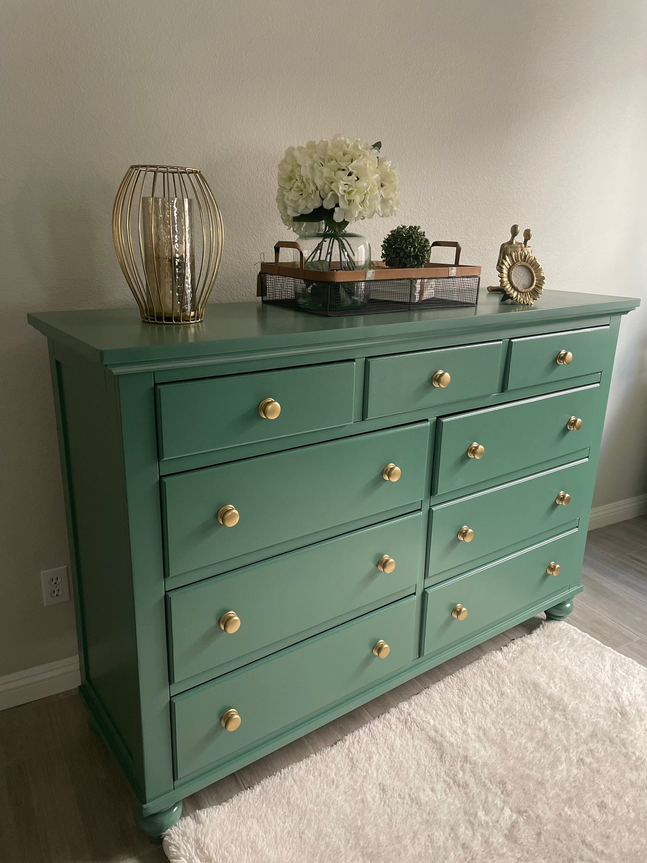 Soldgorgeous Tall Green Dresser/credenza/sideboard 