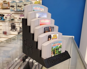 6 Game Nintendo 64 Cartridge Display