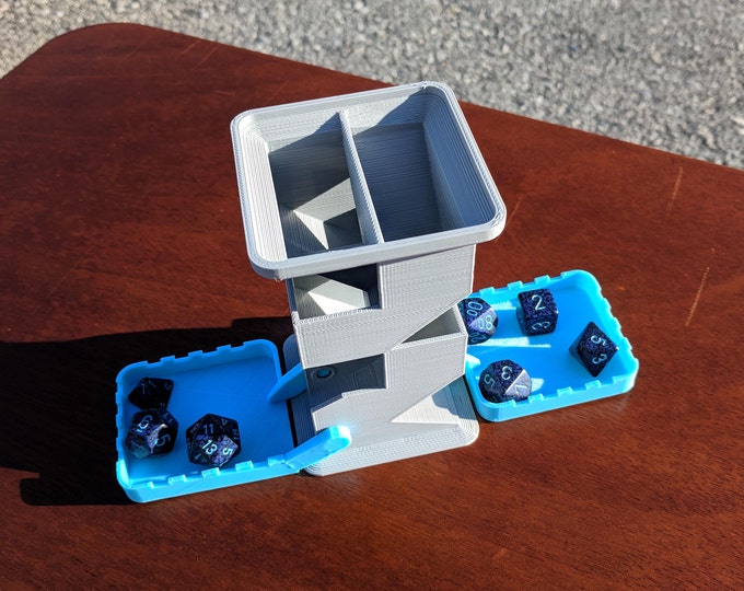 3D Printed Dice Tower Etsy
