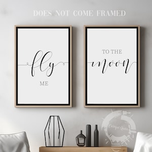 Fly Me to the Moon Poster - Etsy