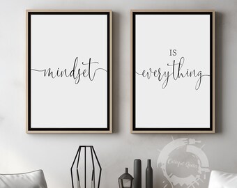 Mistake are Proof You are Trying, Set of 2 Poster Prints, Home Wall Décor, Motivational/Inspirational Quote, Multiple Sizes