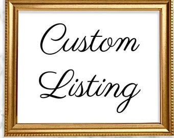 Custom Digital Download, Digital Copy for Personalized/Customized Posters