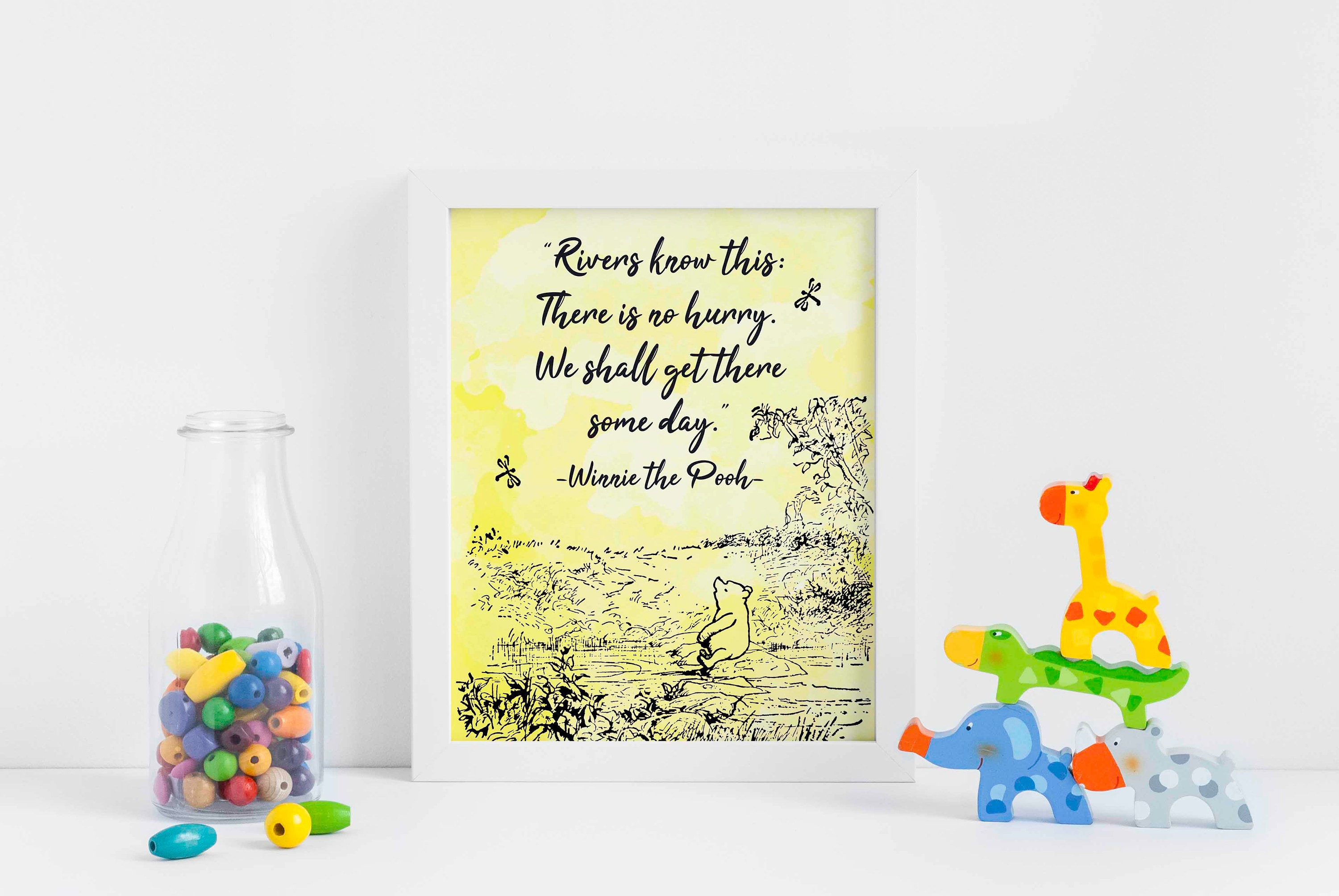 Winnie the Pooh, Quote Poster Print, Nursery Wall Art Decor - Etsy