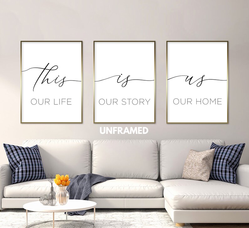 This is Us Set of 3 Prints Minimalist Art Home Wall Decor Etsy