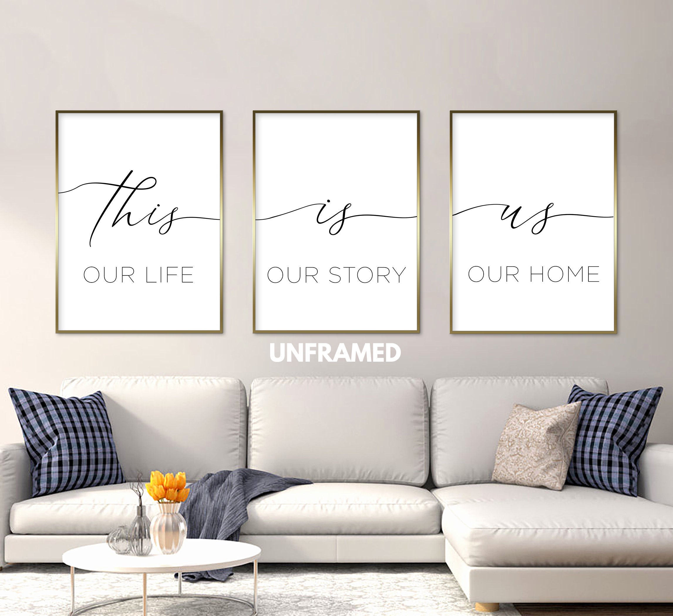 This is Us Set of 3 Prints Minimalist Art Home Wall Decor