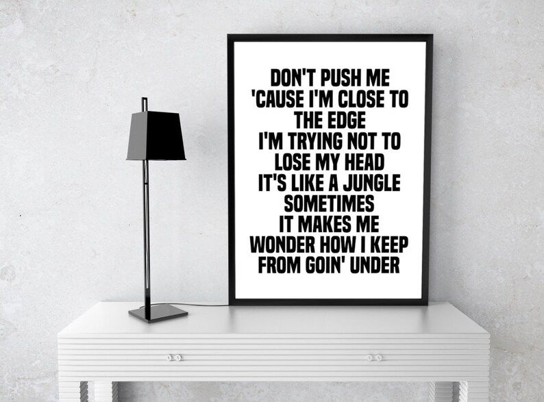 Grandmaster Flash The Message Poster Lyric Print Music Etsy