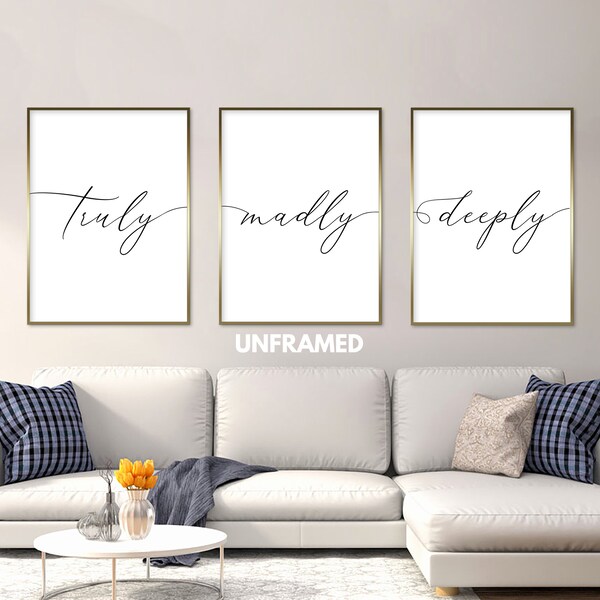 Truly Madly Deeply Etsy